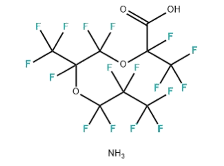 Propanoic acid,2,3,3,3-tetrafluoro-2-[1,1,2,3,3,3-hexafluoro-2-(1,1,2,2,3,3,3-heptafluoropropoxy)propoxy]-,ammonium salt (1:1)