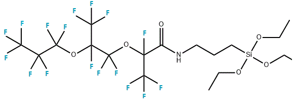 Propanamide, 2,3,3,3-tetrafluoro-2-[1,1,2,3,3,3-hexafluoro-2-(1,1,2,2,3,3,3-heptafluoropropoxy)propoxy]-N-[3-(triethoxysilyl)propyl]-
