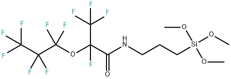 Propanamide, 2,3,3,3-tetrafluoro-2-(1,1,2,2,3,3,3-heptafluoropropoxy)-N-[3-(trimethoxysilyl)propyl]-
